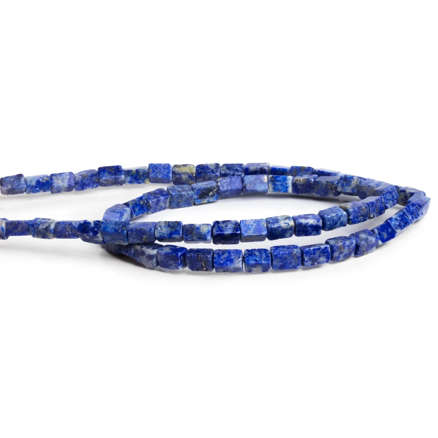 6x4mm Lapis Lazuli Plain Rectangles 15 inch 65 beads