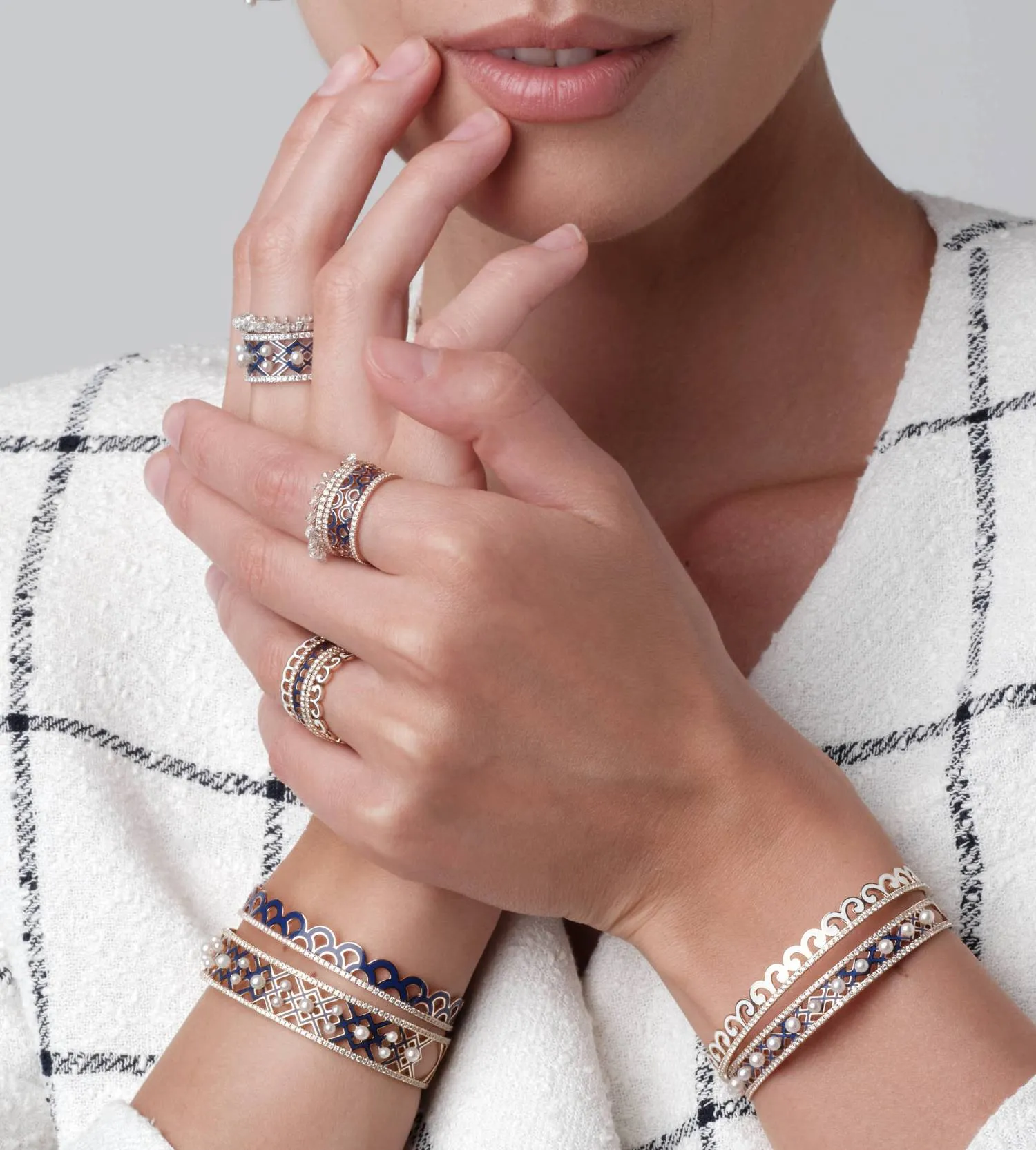 Alma Lapis Midi Ring