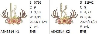 Antler Atelier Monogram Letter K