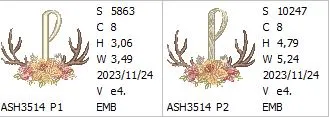 Antler Atelier Monogram Letter P