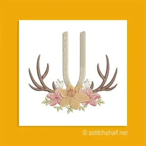 Antler Atelier Monogram Letter V
