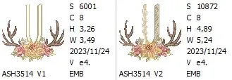 Antler Atelier Monogram Letter V