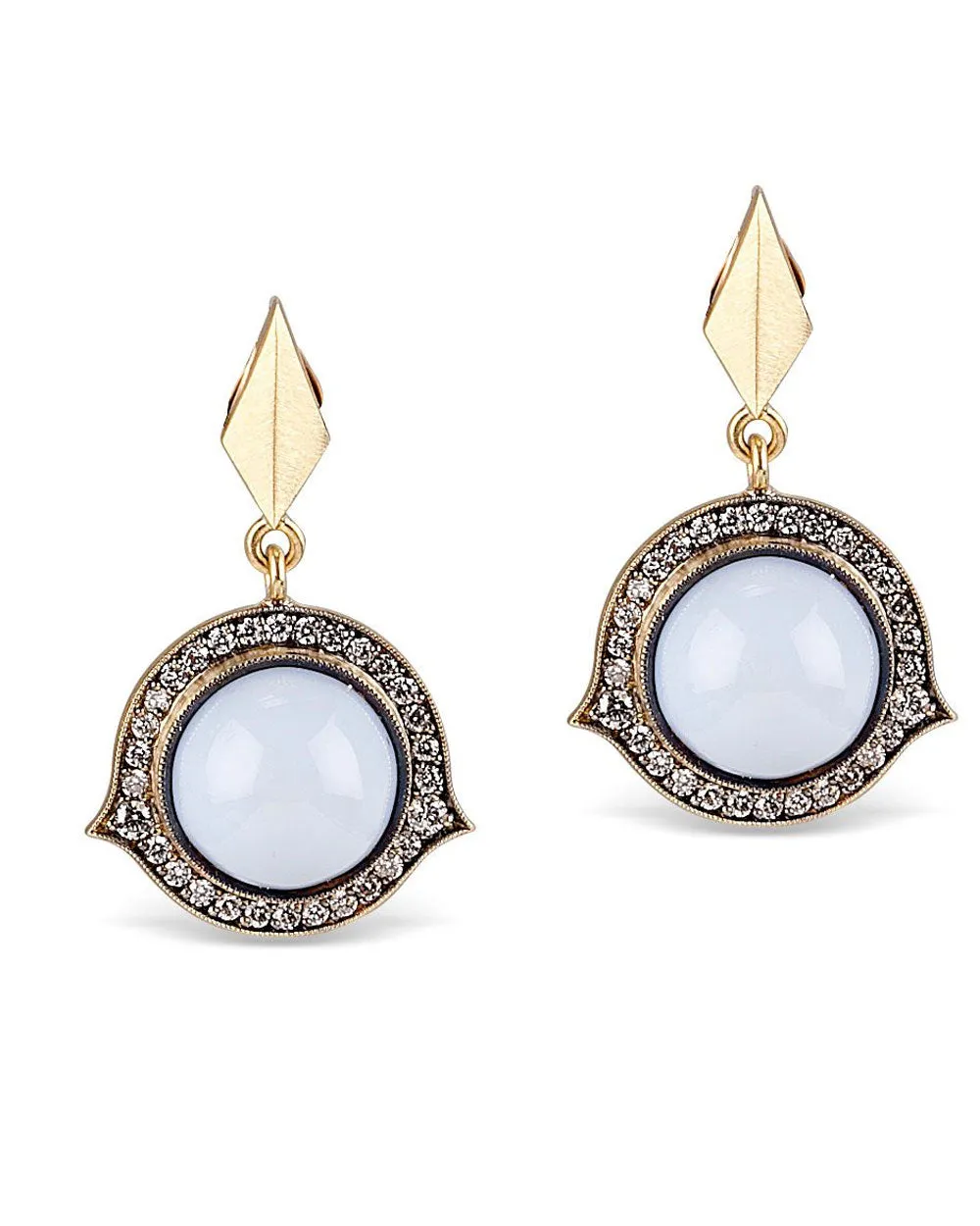 Brazilian Blue Opal Earrings