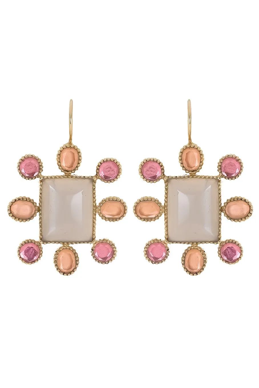Cora Earrings - Peach