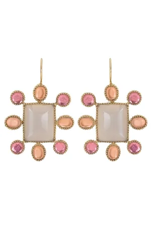Cora Earrings - Peach