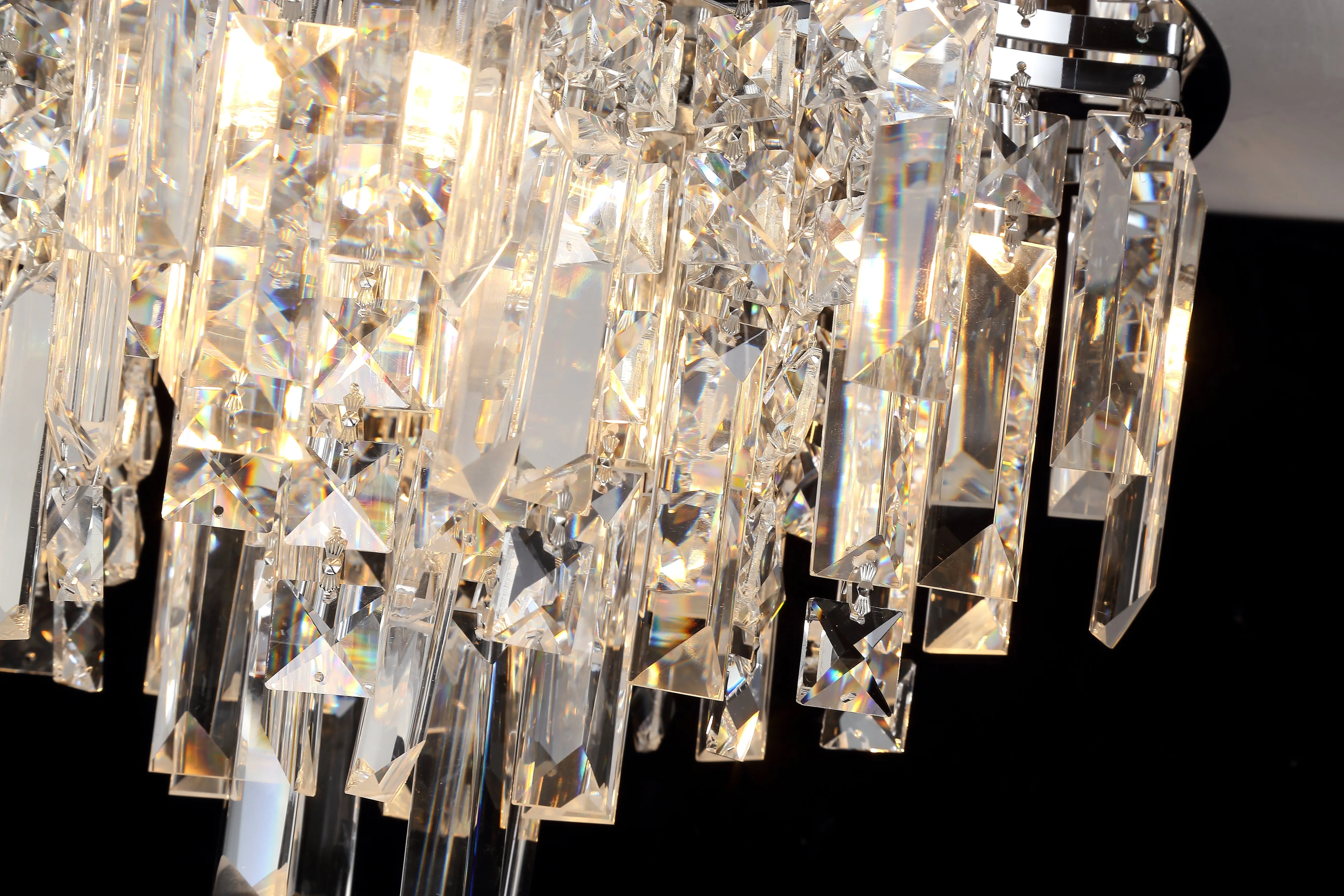 FluxTech - Modern Aurora Crystal Chandelier Ceiling Light Fixture