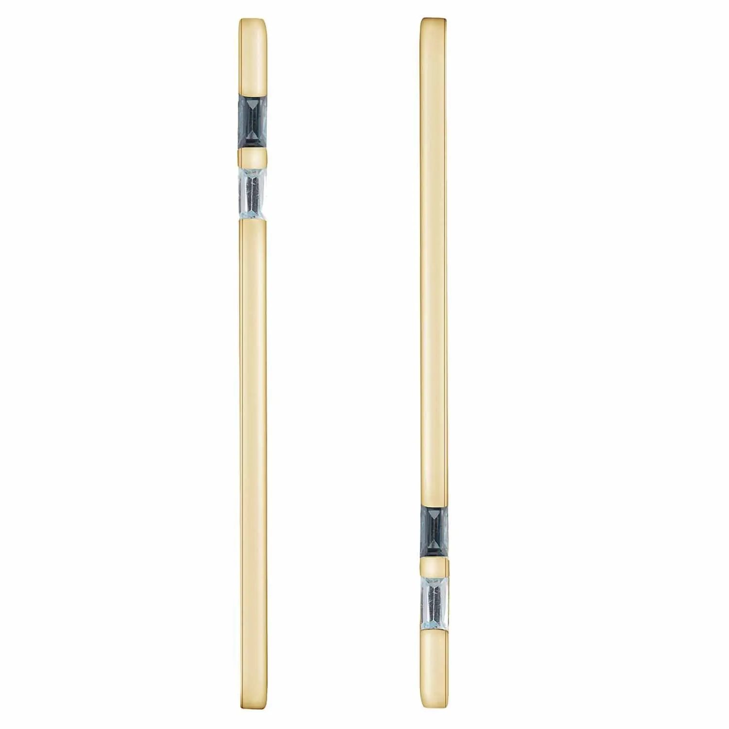 Gold Vermeil Earring Blue Topaz Anais