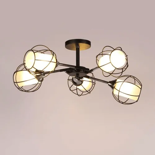 Lap 5 Lights Glass Chandelier