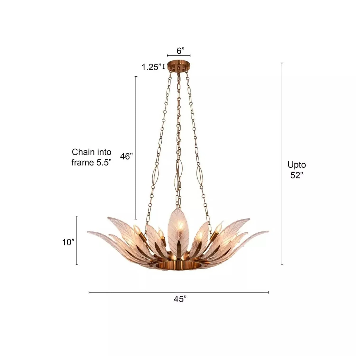 Lotus Leaf Chandelier