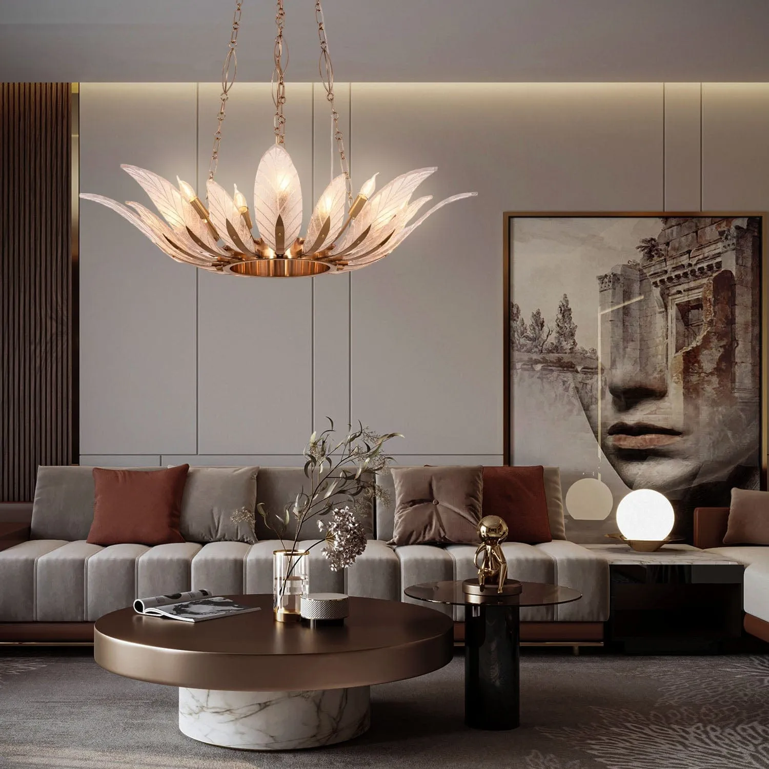 Lotus Leaf Chandelier