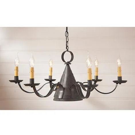 Madison Blackened Tin Chandelier
