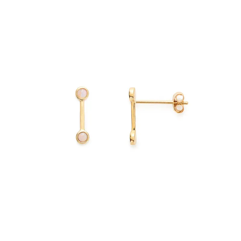 Maggie studs (opal)