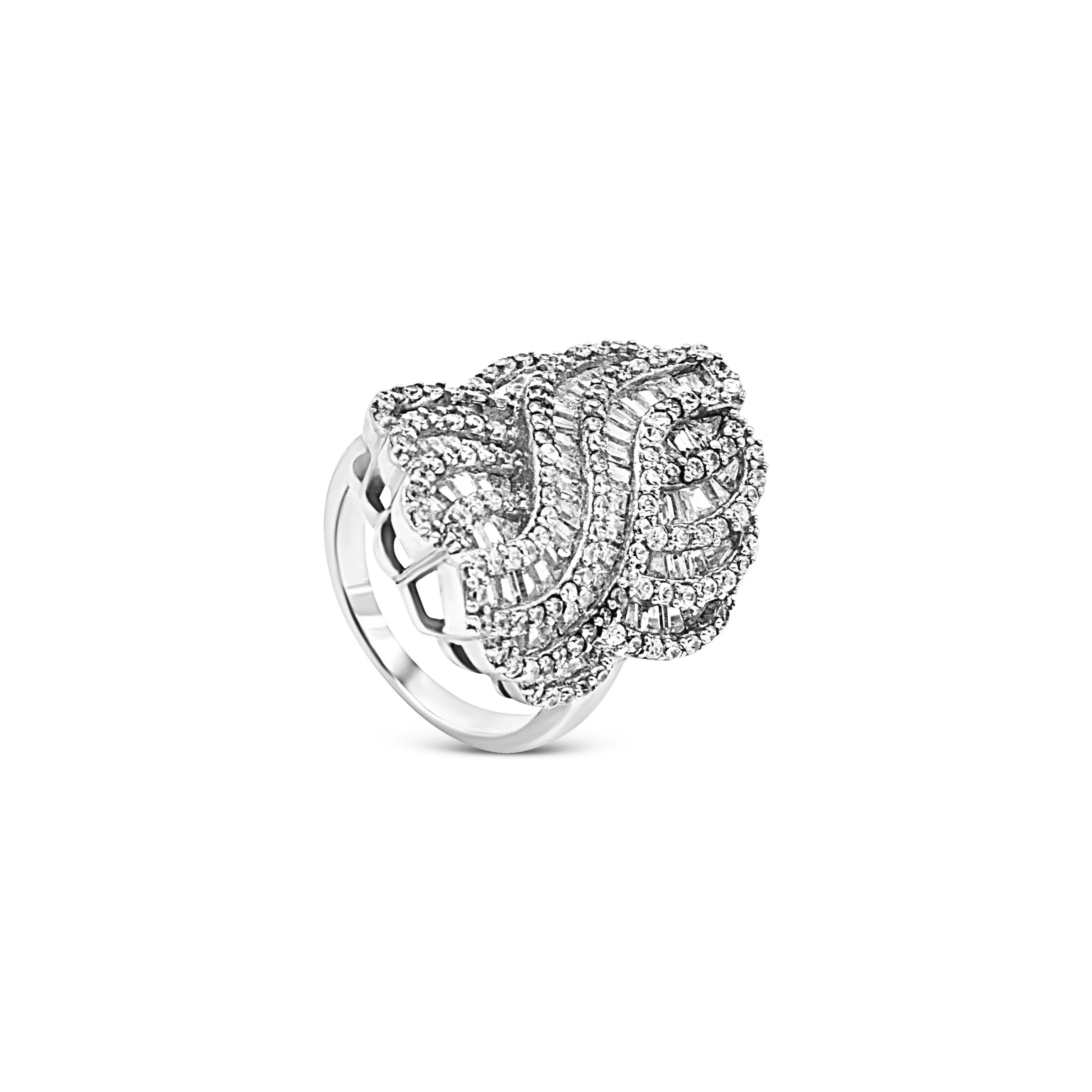 Majestic Wave Sterling Silver Ring