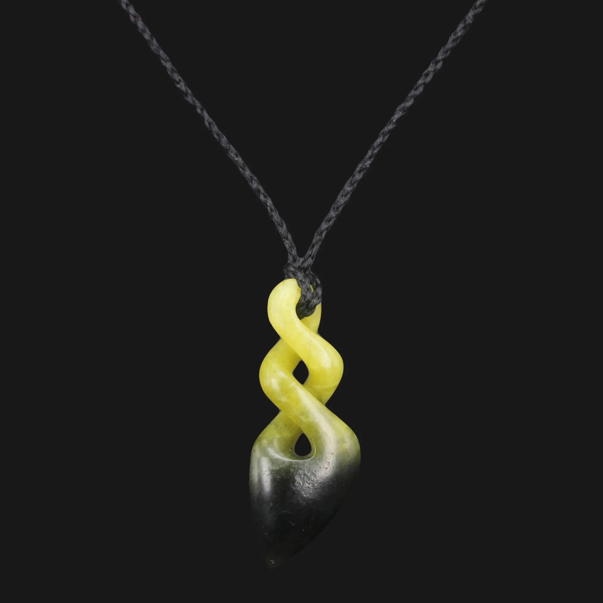 Maori Twist Pendant Necklace Symbol of Eternal Love and Friendship, Green Jade Carving Perfect Gift, Surfer Necklace, Relationship Jewelry