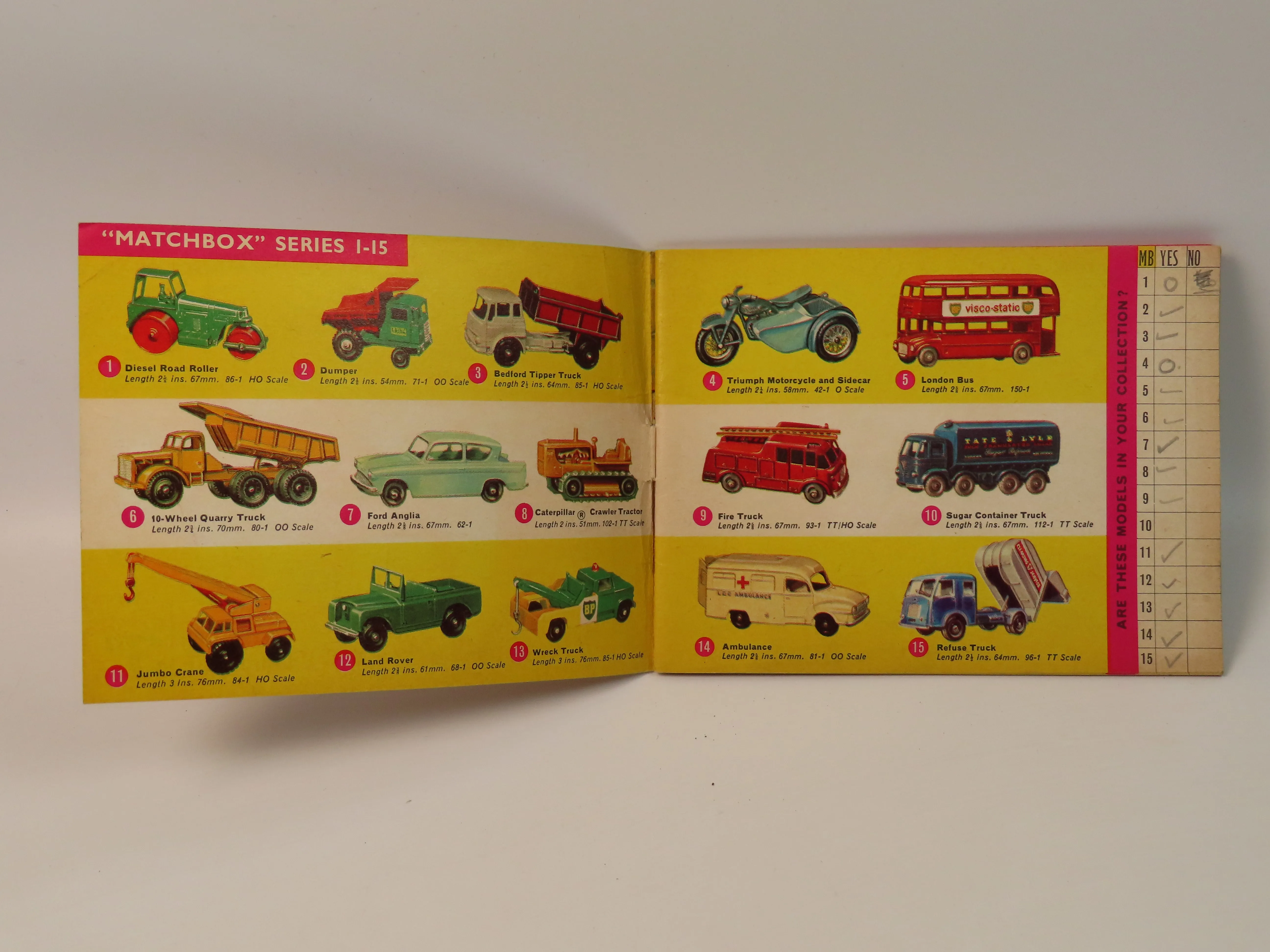 Matchbox 1965 Collector's Catalogue, Very Near Mint!