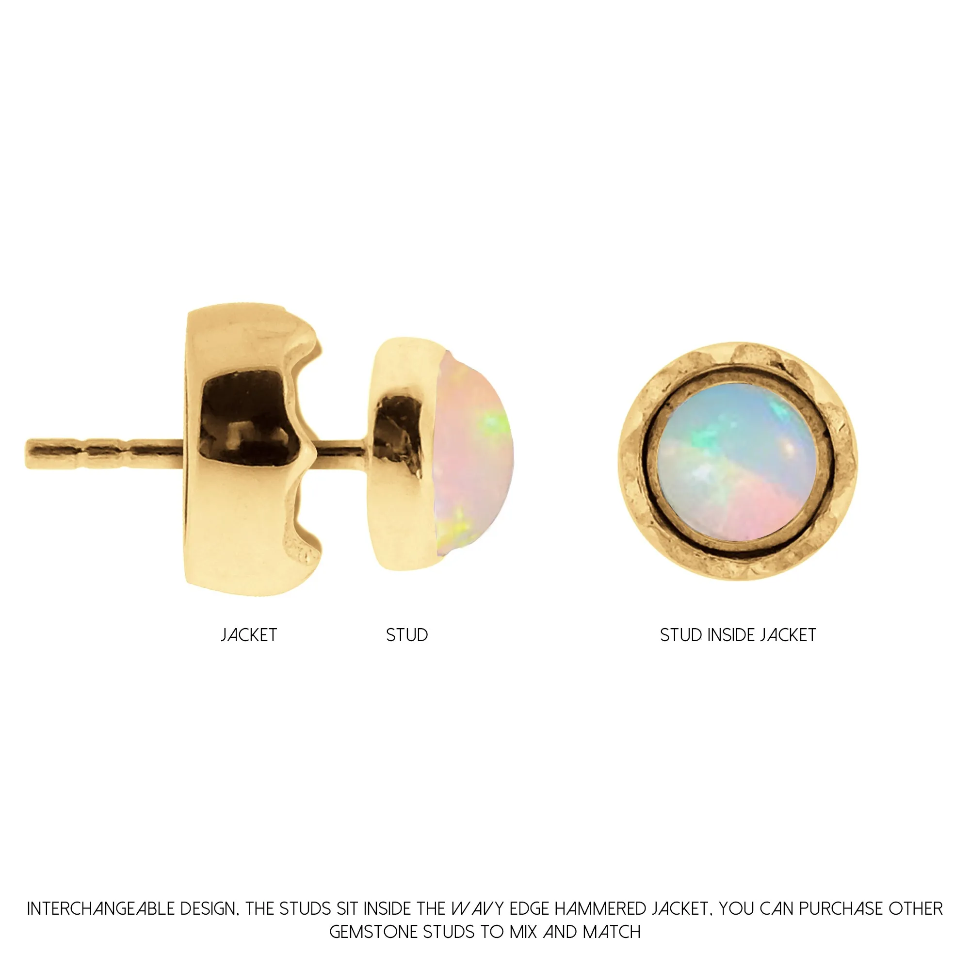 Maya Interchangeable Studs - Gold