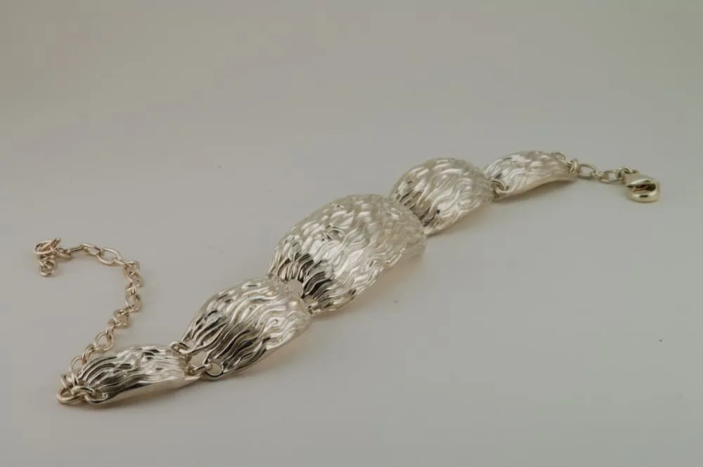 Mens Sterling Silver Cuff: Bracelet With Lapis Lazuli
