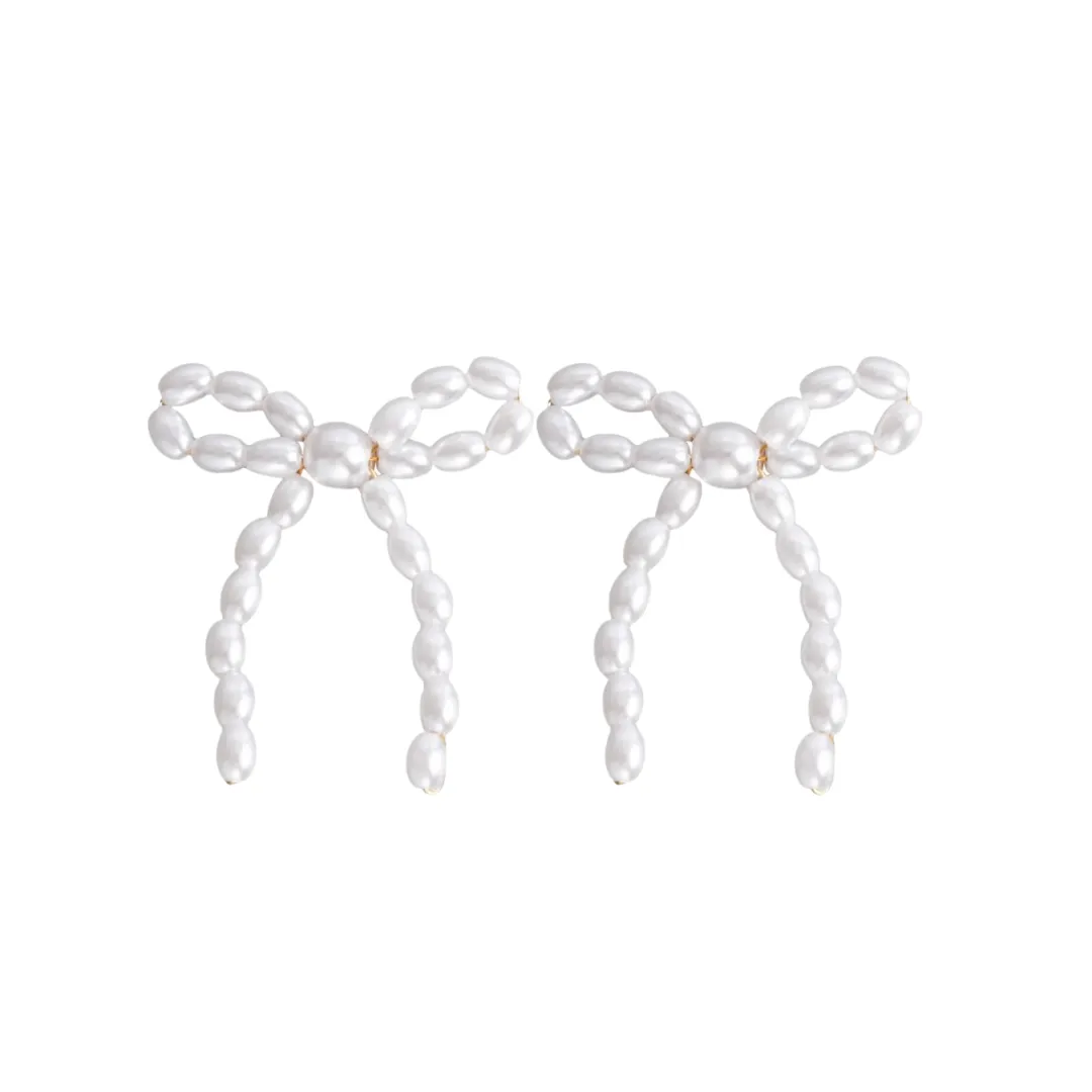 Milly Pearl Bow Earrings