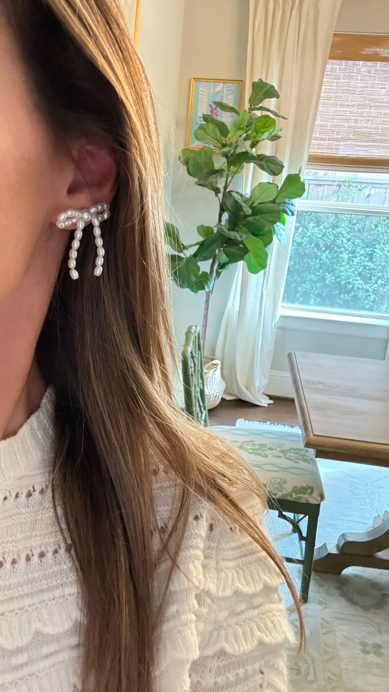 Milly Pearl Bow Earrings