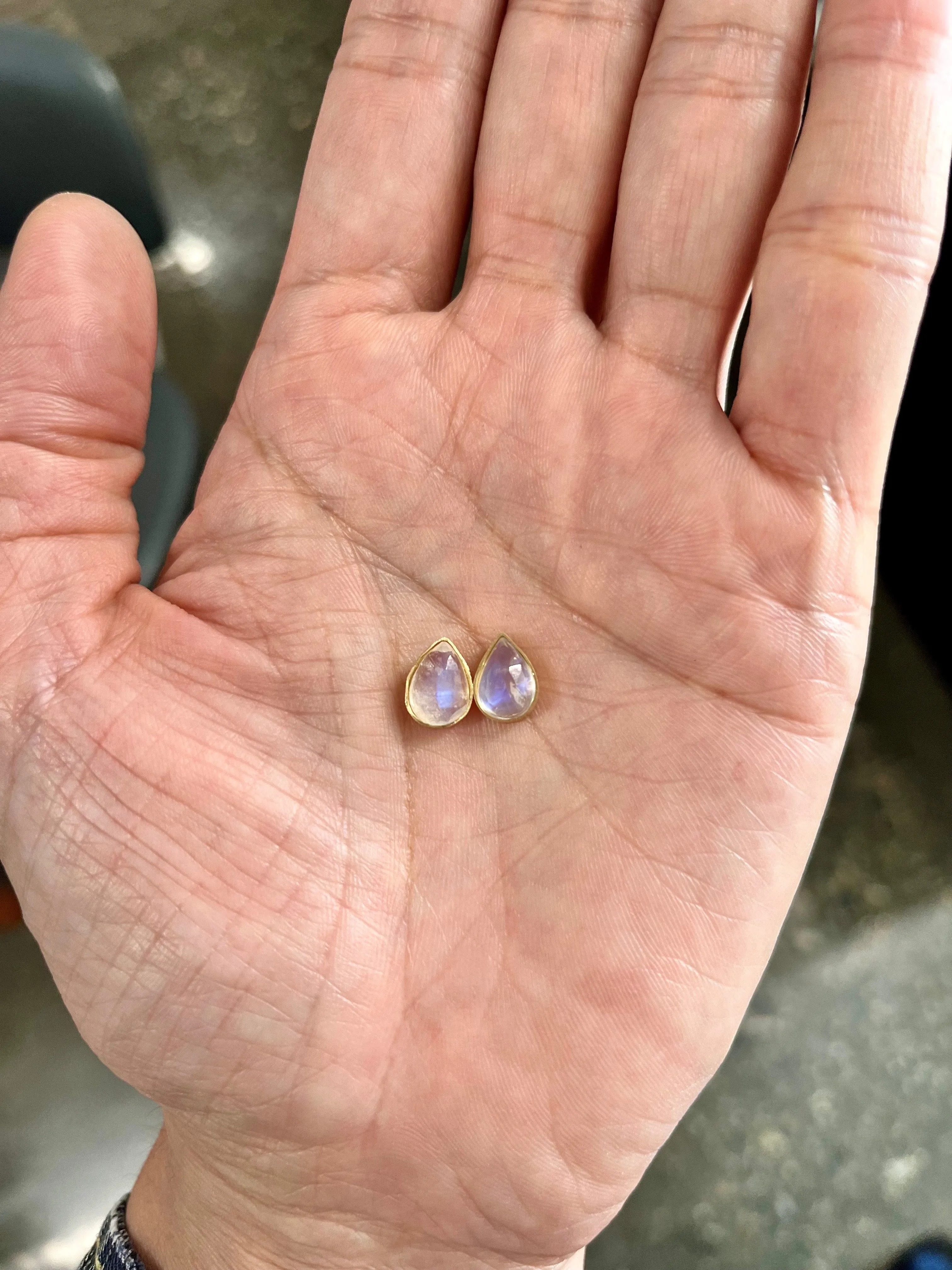 Moonstone earrings