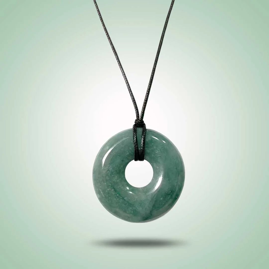Olmec Blue/Green Circle Pendant