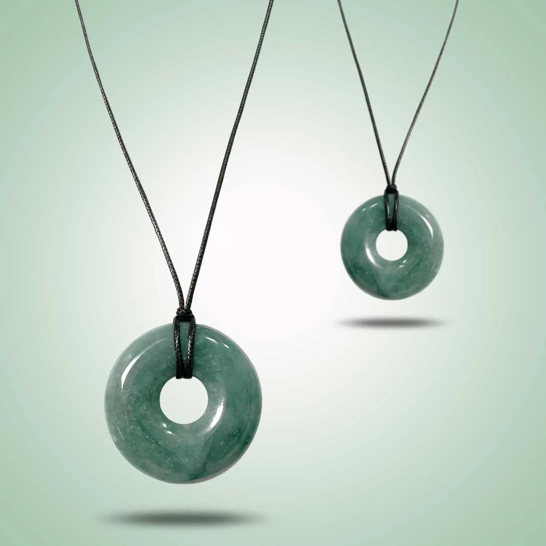 Olmec Blue/Green Circle Pendant