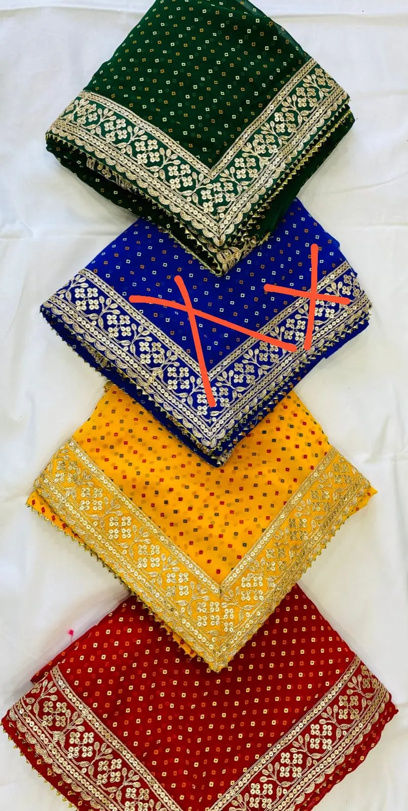 Party Wear Pure Georgette Bandhej Sarees 