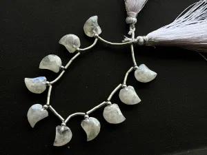 Rainbow Moonstone Mango Shape Briolette Beads | 10 Pieces