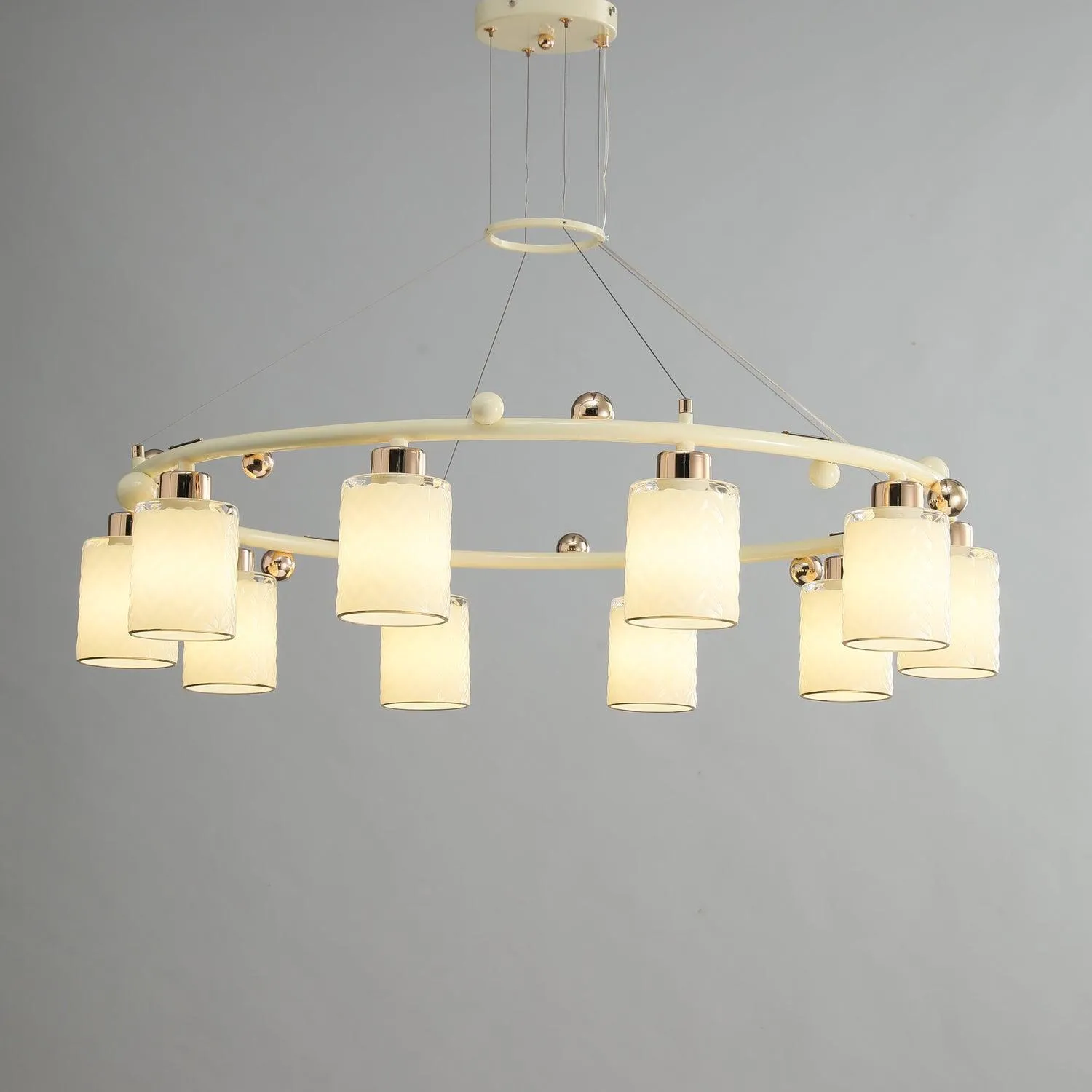 Ring Glass Cup Chandelier