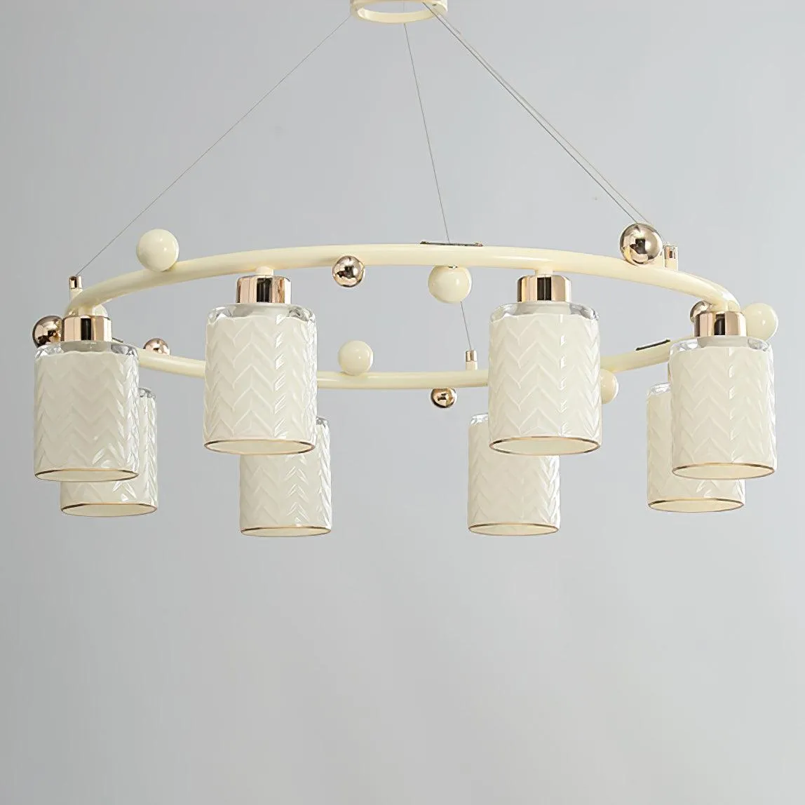 Ring Glass Cup Chandelier