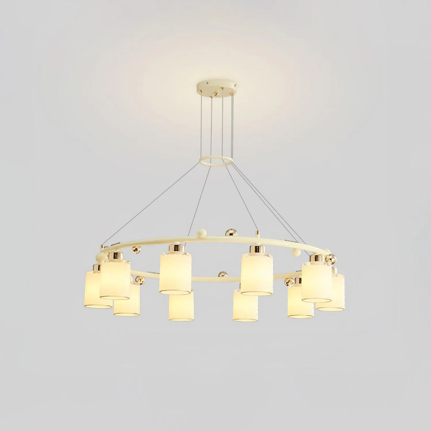 Ring Glass Cup Chandelier