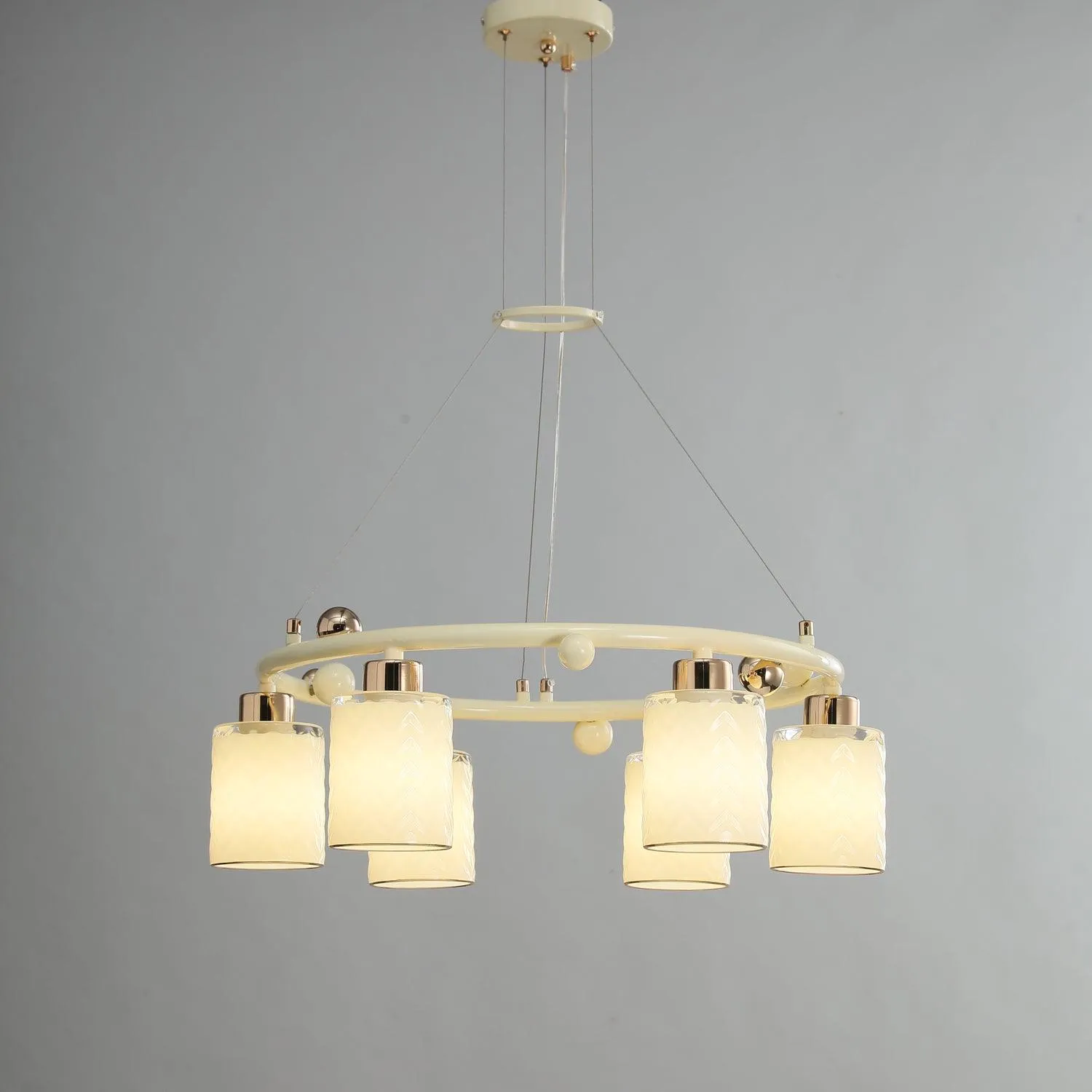 Ring Glass Cup Chandelier