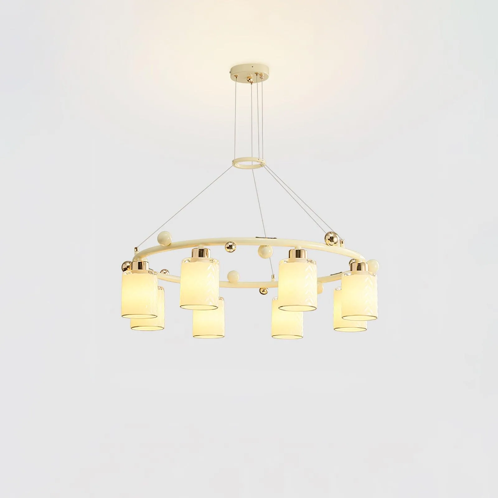 Ring Glass Cup Chandelier