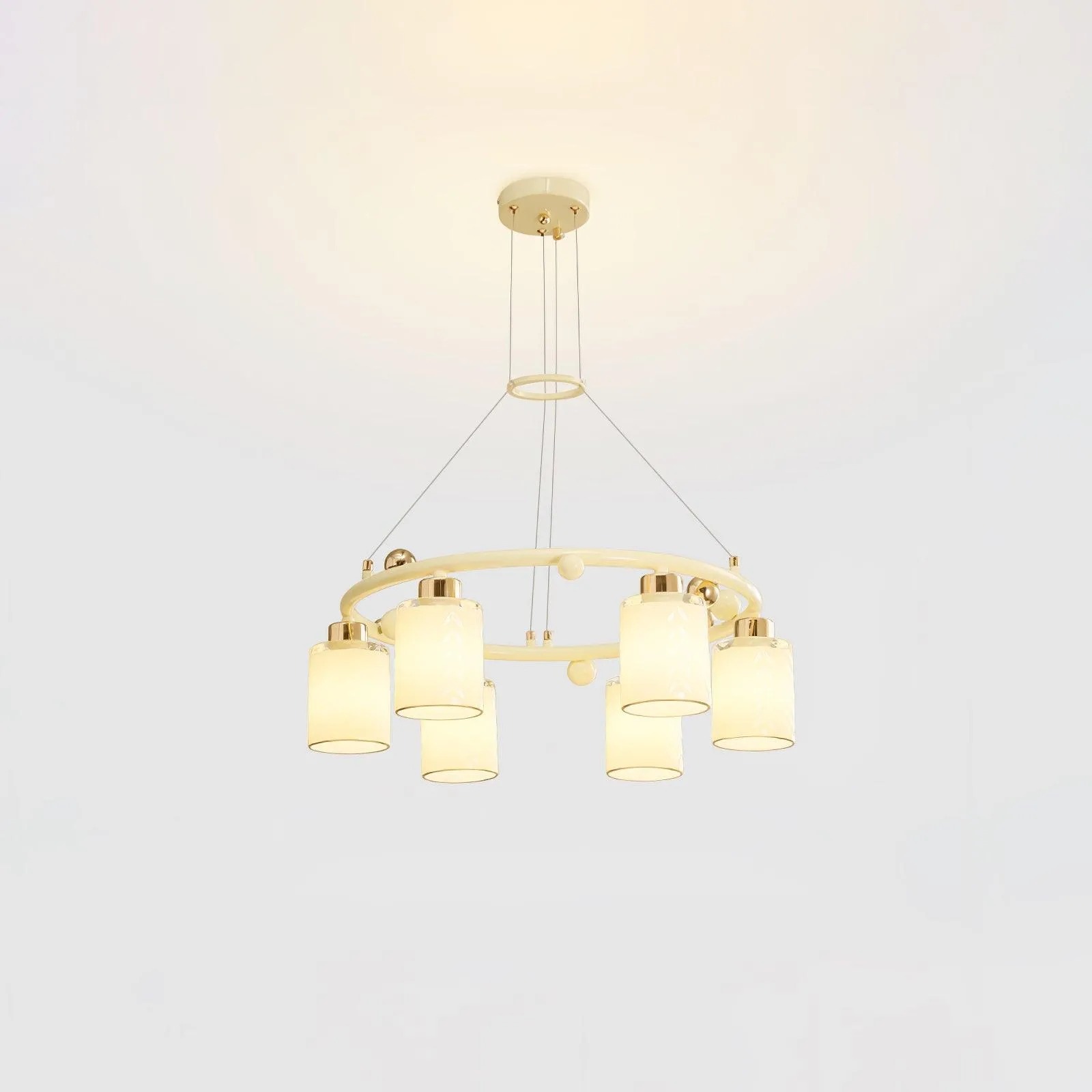 Ring Glass Cup Chandelier