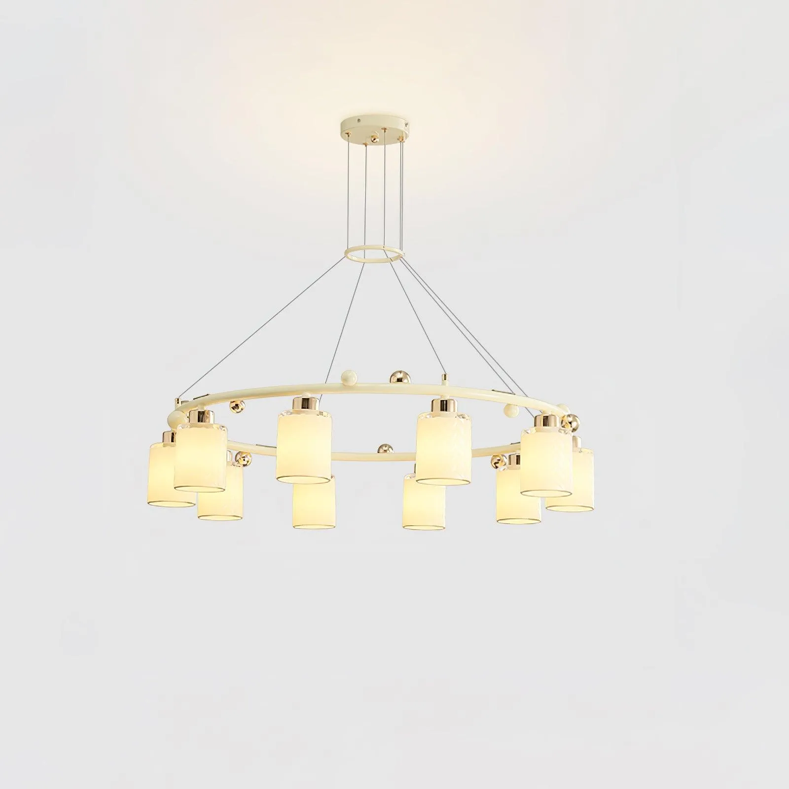 Ring Glass Cup Chandelier