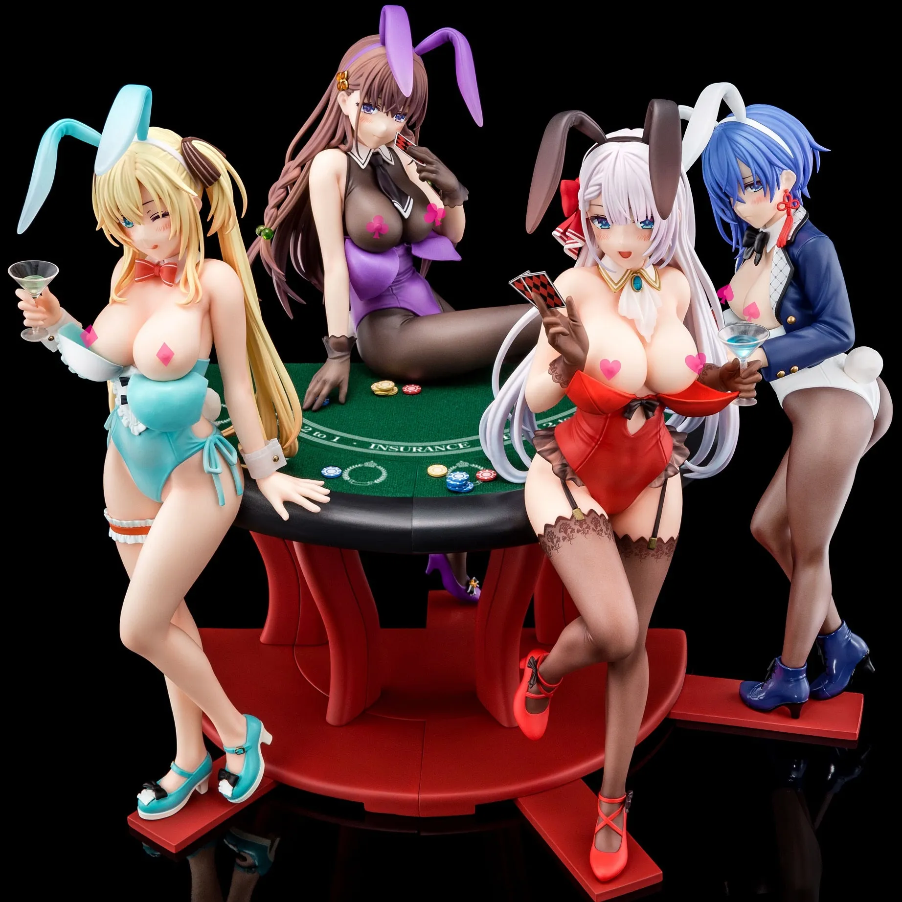 Sakuya Sieglinde Wearing Lapis Lazuli Blue Bunny Costume with Nip Slip Gimmick System 1/6 Scale Figure