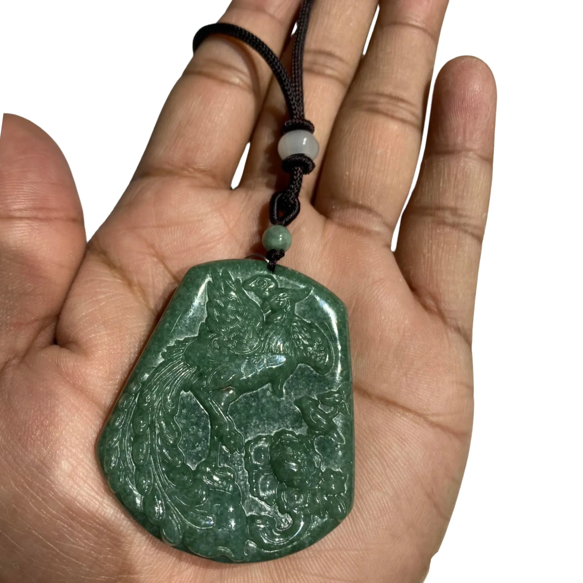 THE VAULT | Genuine Natural Myanmar Jadeite Phoenix Necklace