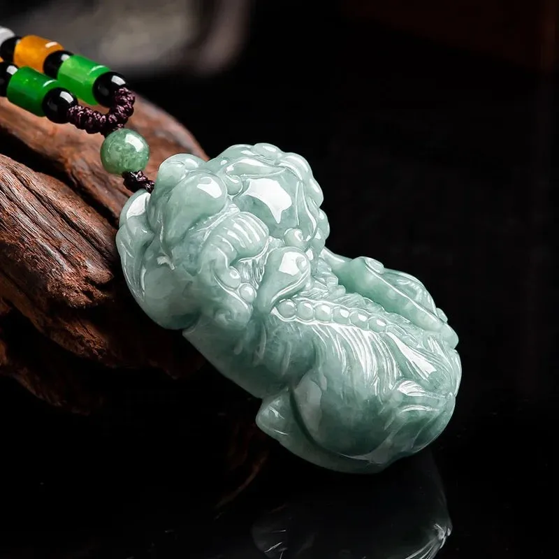 THE VAULT | Genuine Natural Pixiu Jadeite Necklace