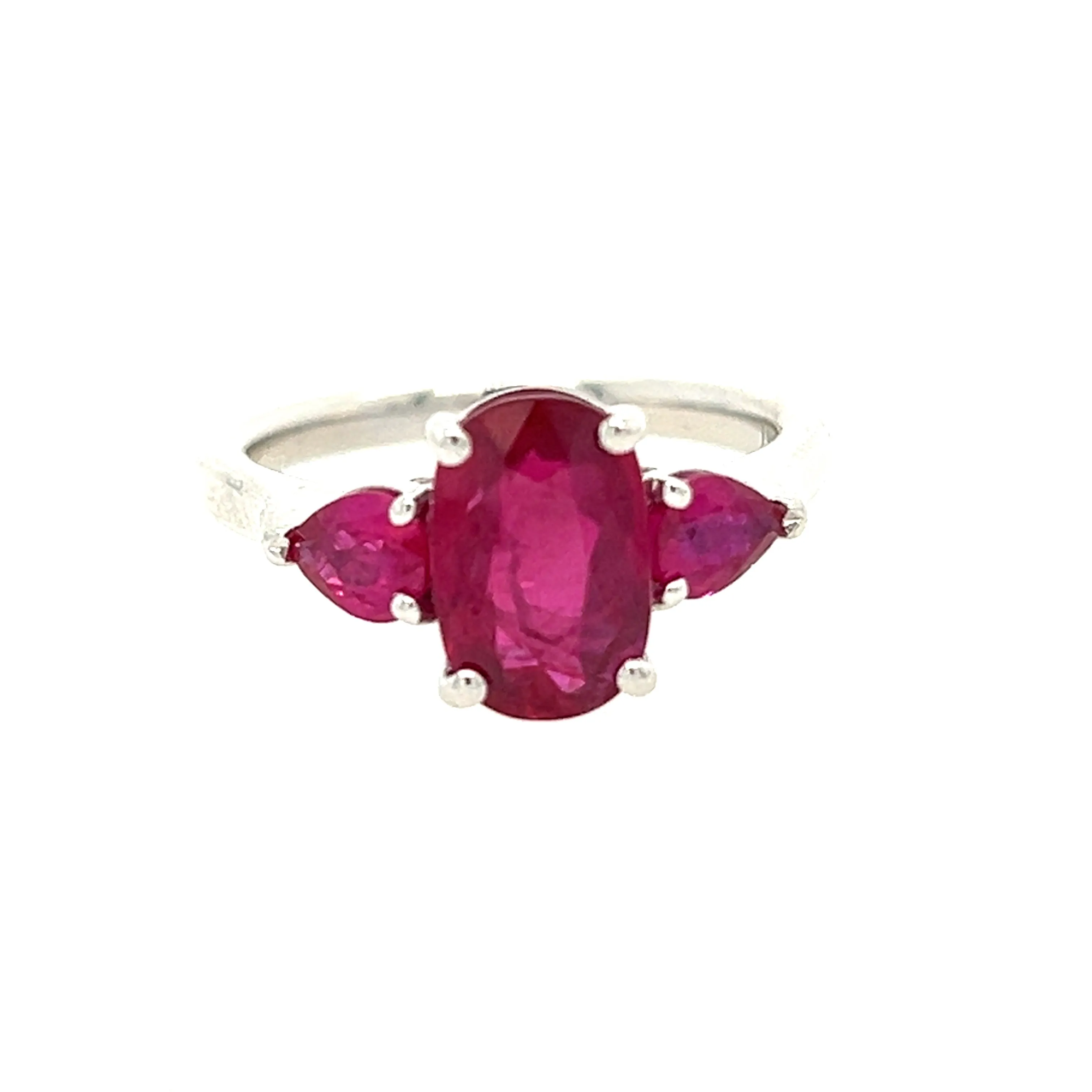 Three Stone Ruby Ring