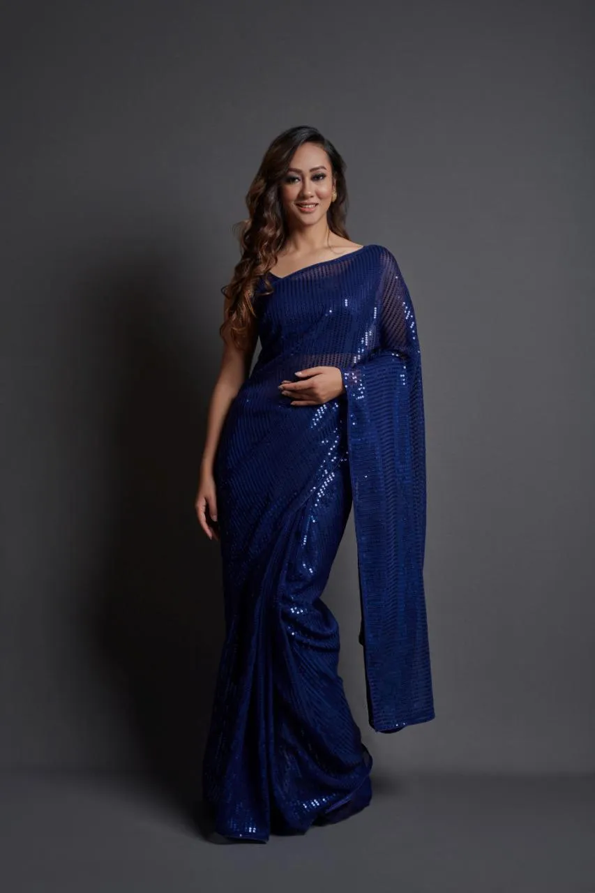 Wedding Designer Squence Saree