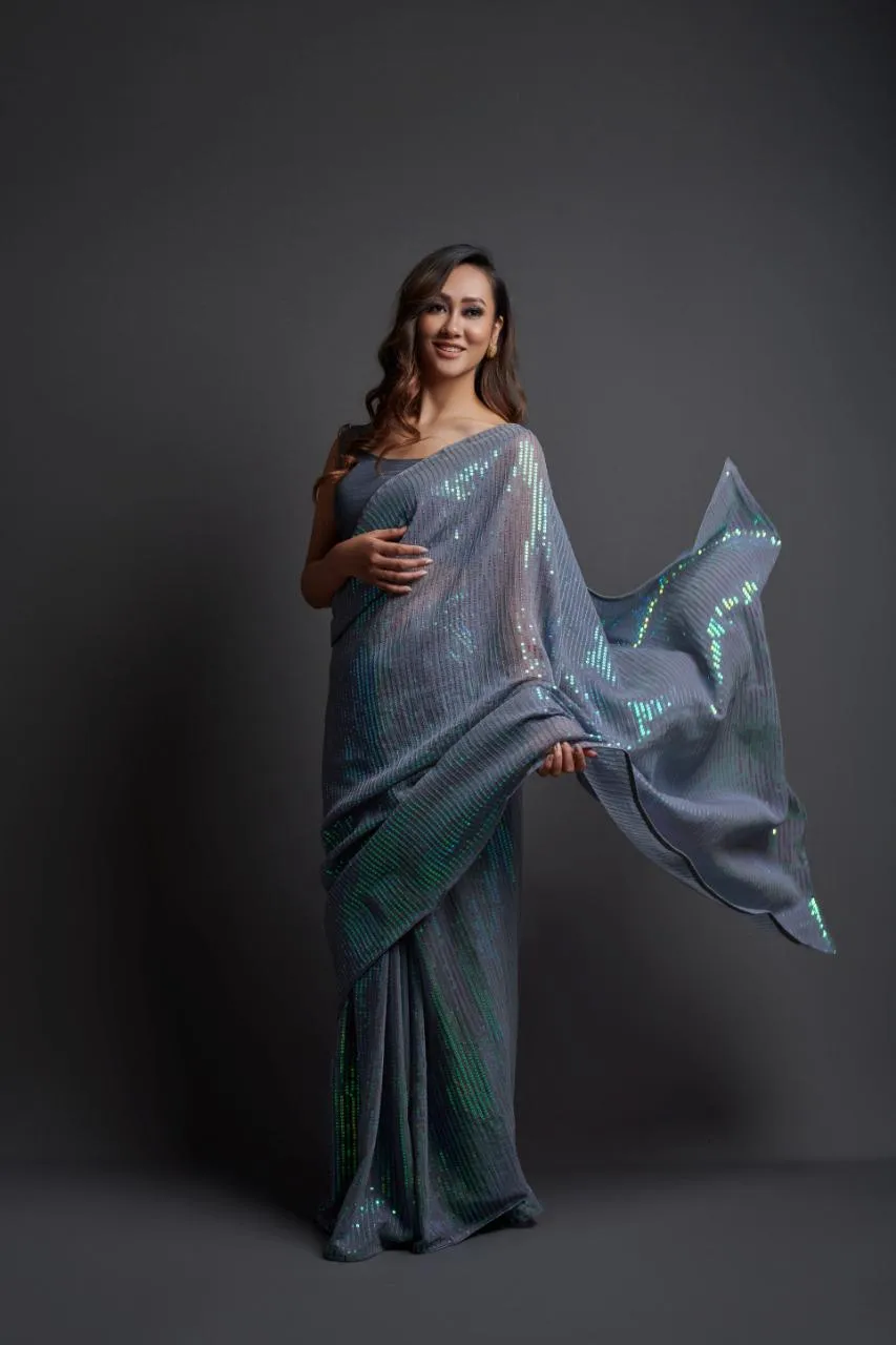 Wedding Designer Squence Saree