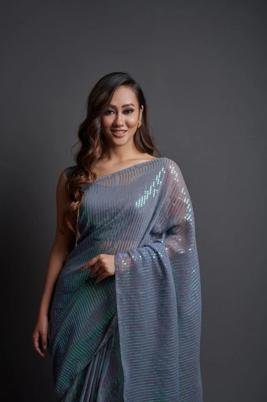 Wedding Designer Squence Saree