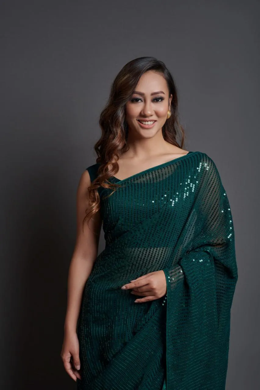 Wedding Designer Squence Saree