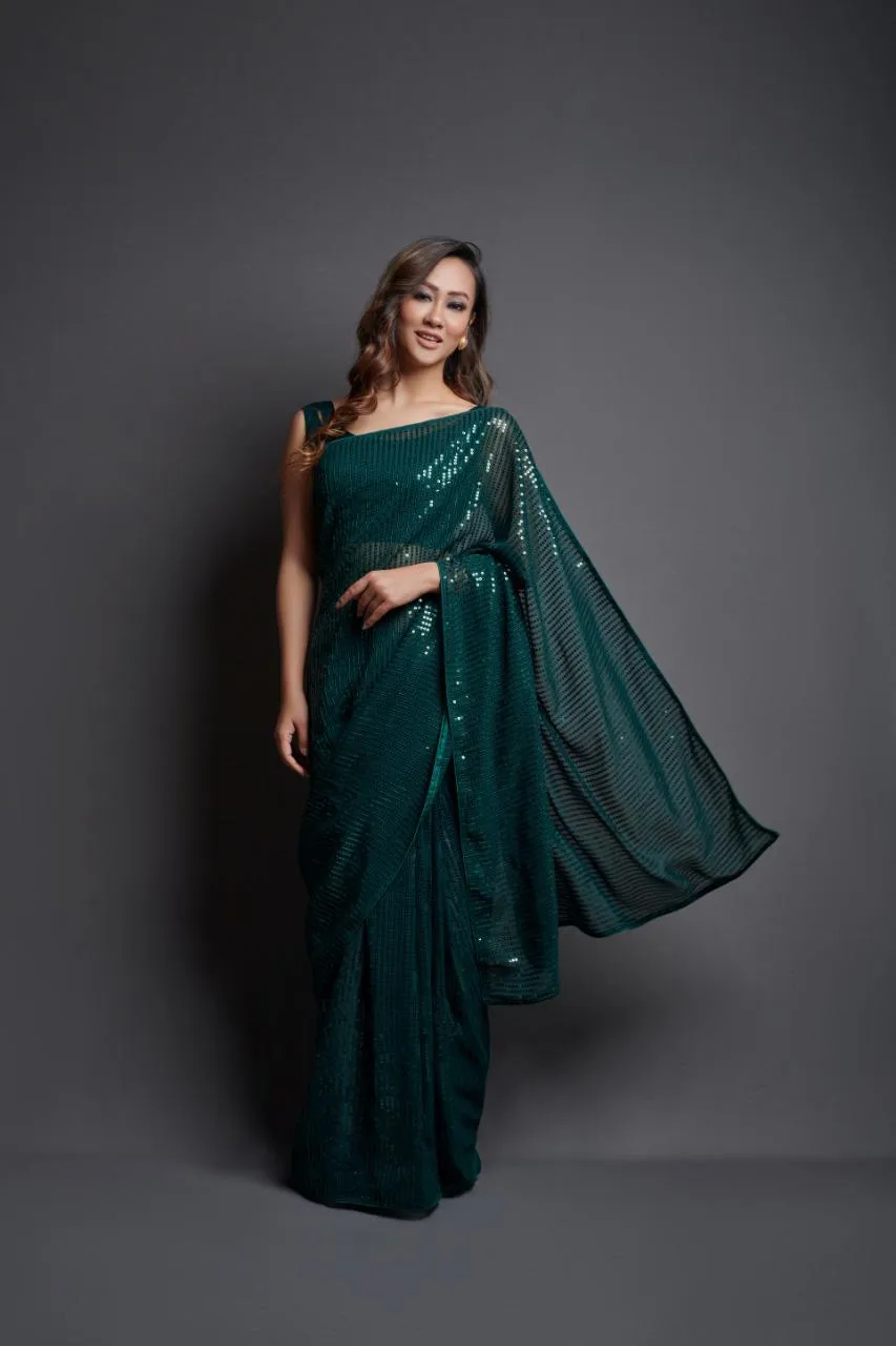 Wedding Designer Squence Saree