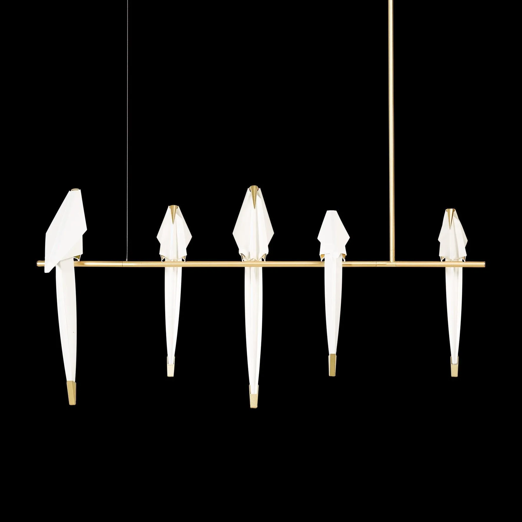 White Paper Crane Chandelier